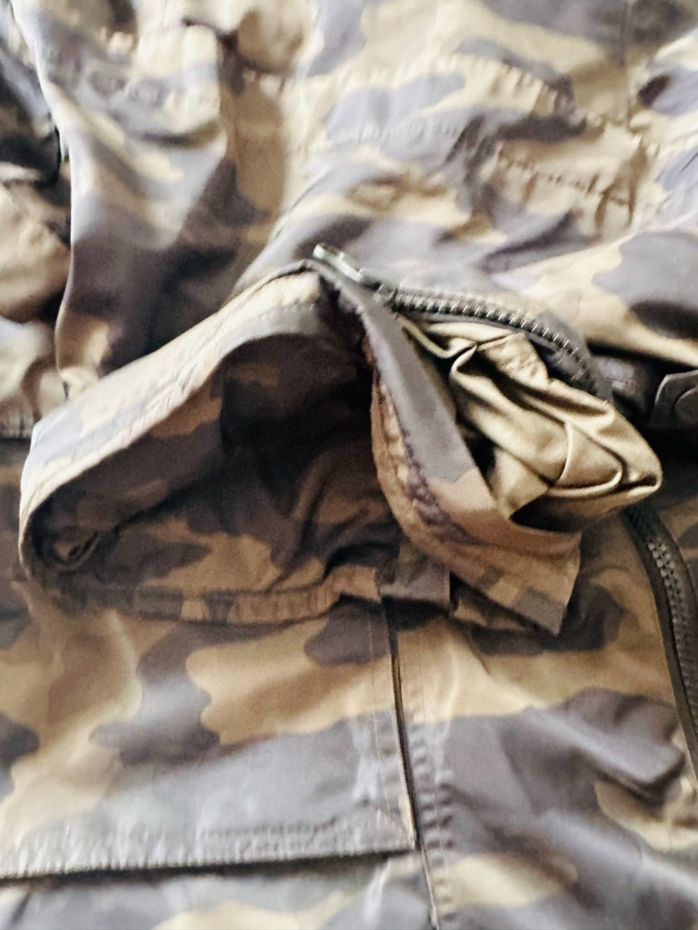Blanc Noir Mastermind WaterResistant Camo Utility Jacket NWOT Womens Large 10/12 - Picture 9 of 13